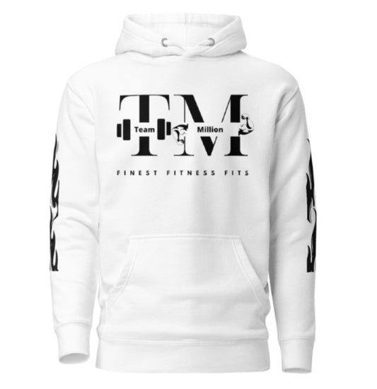 Team Million Cozy White Hoodie